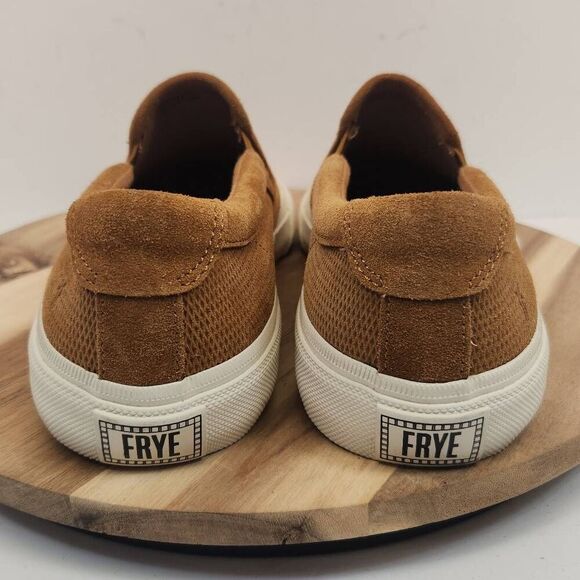 Frye Men\'s Ludlow Slip-On Sneaker Size 10 Wheat Brown 3480817 main image 10